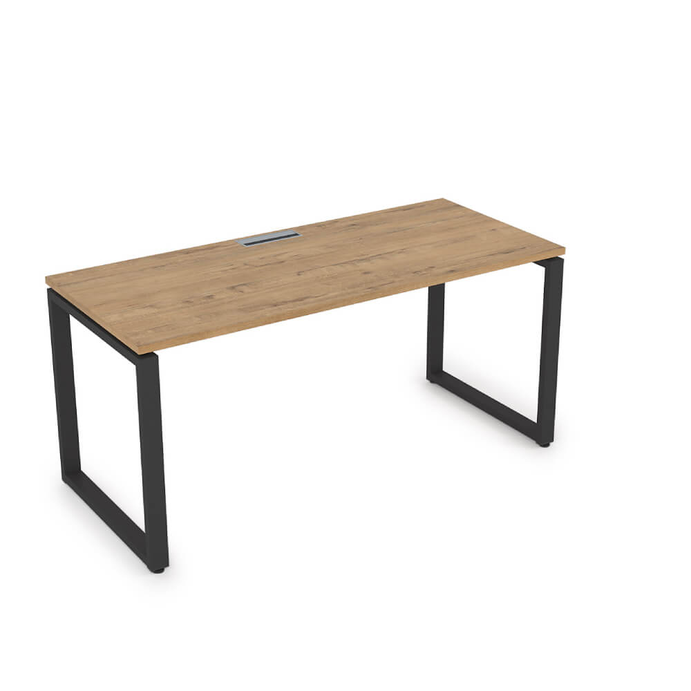 Стол рабочий 1600x900x750 (Teakwood/чёрный, 1600x900x750)