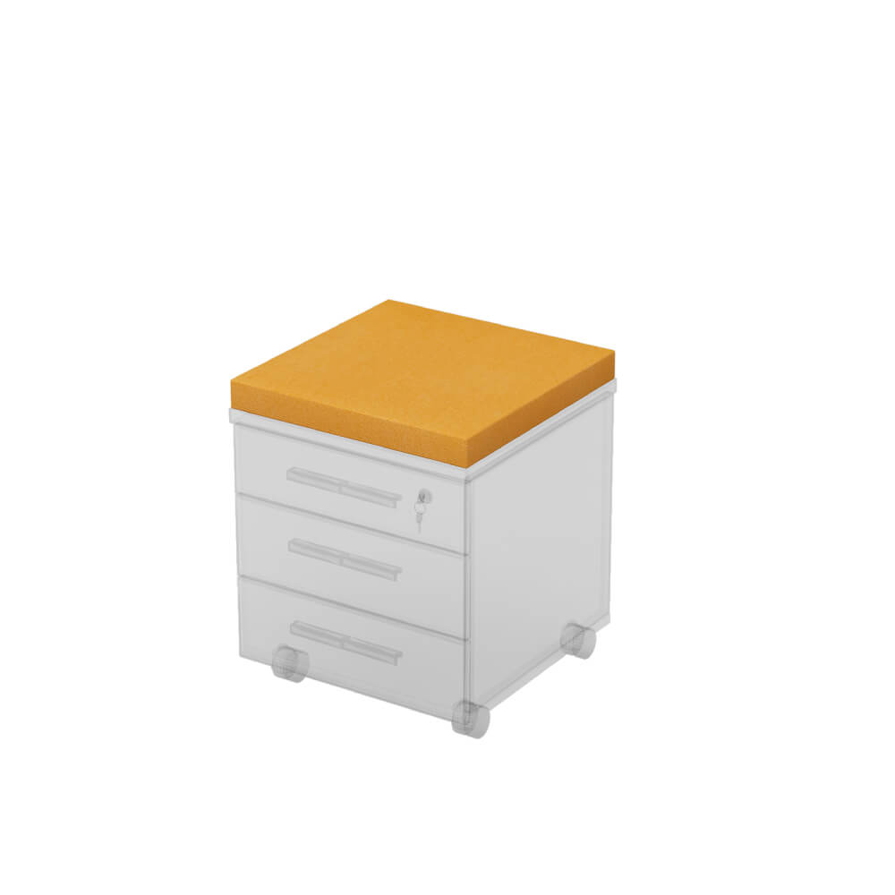 Подушка для тумбы 450x450x50 (Orange, 450x450x50)