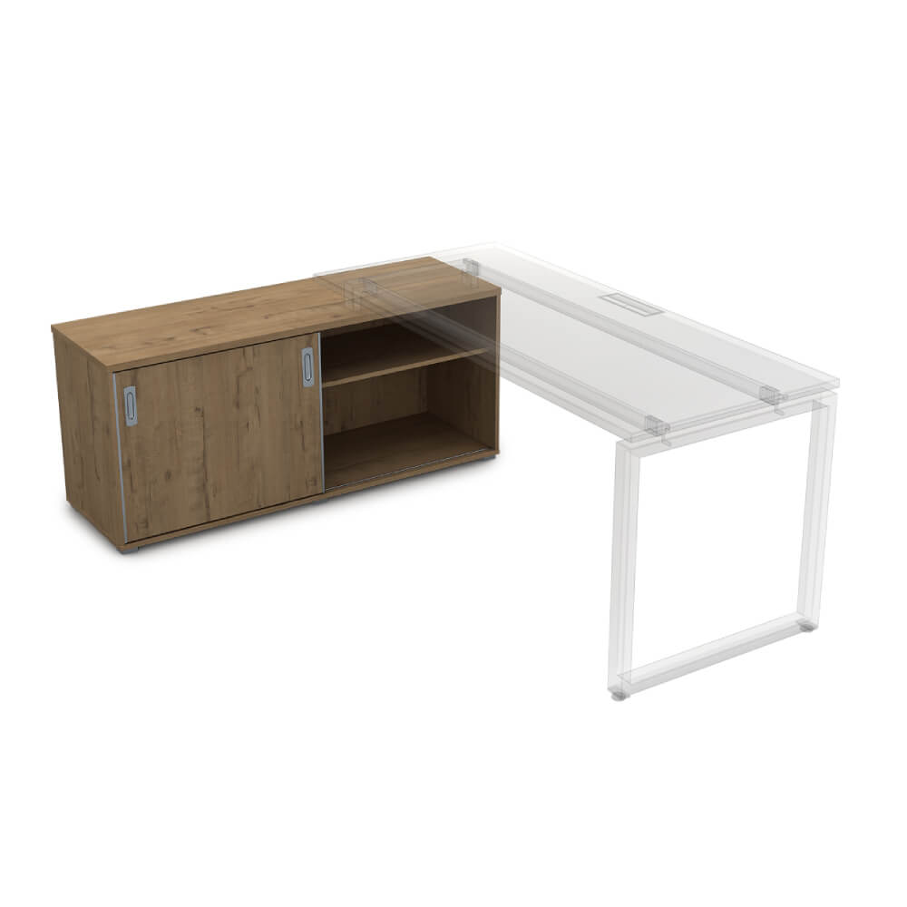 Тумба-купе 1400x450x620 (односторонняя) (Teakwood, 1400x450x620)