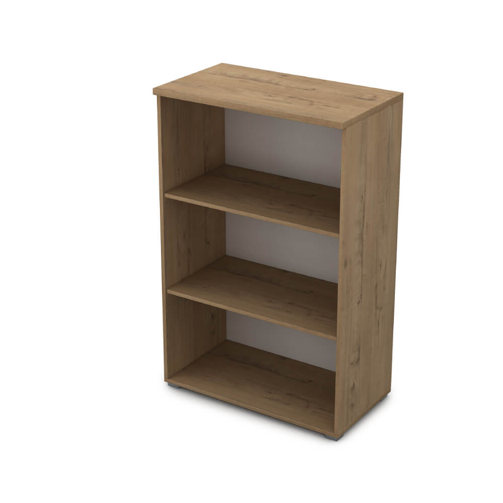 Стеллаж средний 3 ур. 800x450x1245 ХДФ (Teakwood, 800x450x1245, Задняя стенка шкафа: ХДФ)