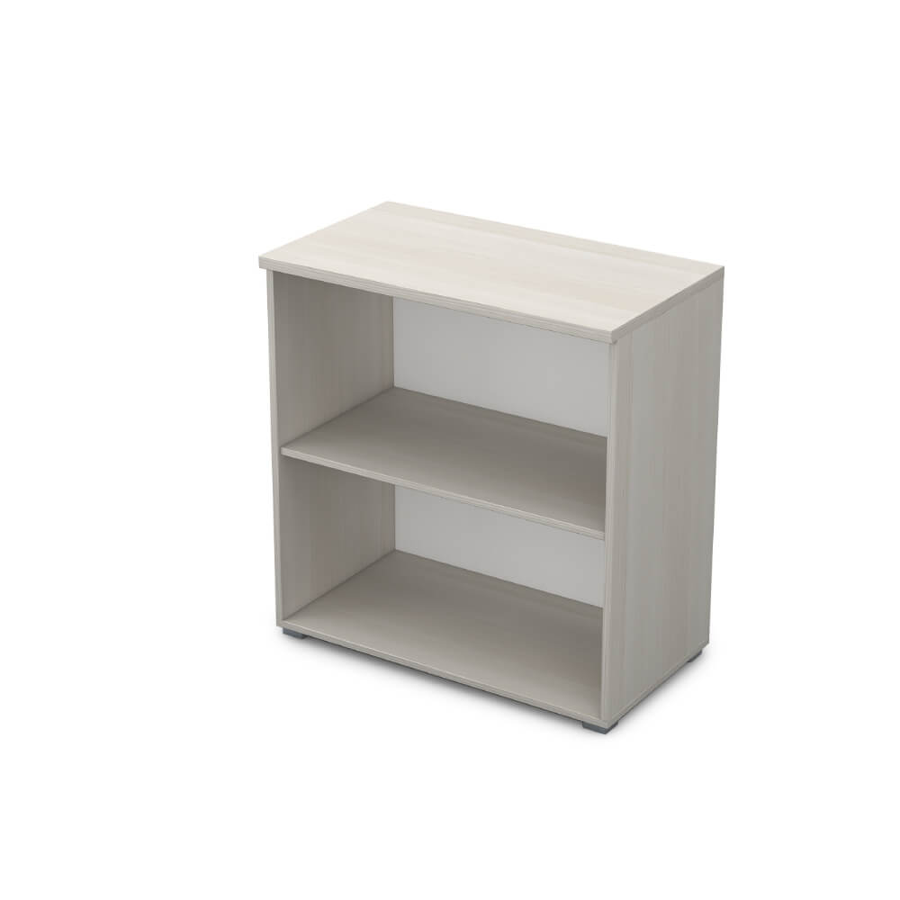 Стеллаж низкий 2 ур. 800x450x845 ХДФ (Ivory, 800x450x845, Задняя стенка шкафа: ХДФ)