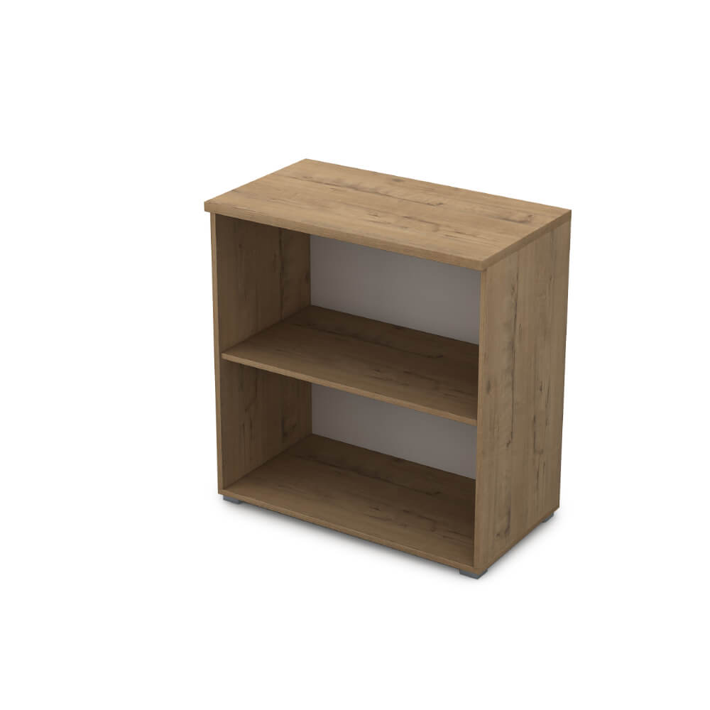 Стеллаж низкий 2 ур. 800x450x845 ХДФ (Teakwood, 800x450x845, Задняя стенка шкафа: ХДФ)