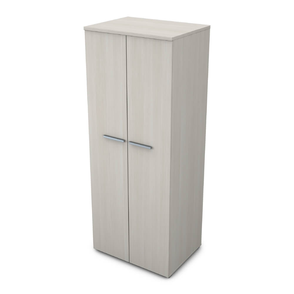 Гардероб (овальная штанга) 800x600x2045 ХДФ  (Ivory, 800x600x2045, Задняя стенка шкафа: ХДФ)