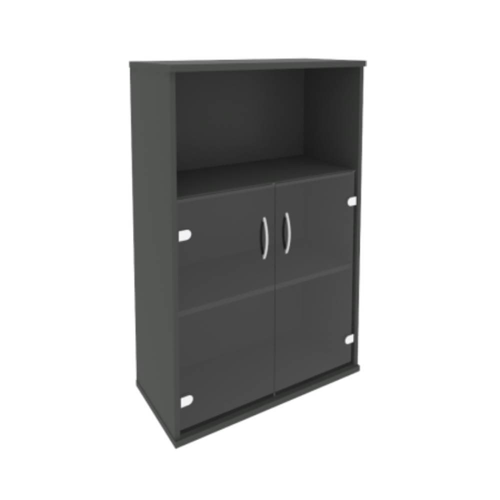 Шкаф-витрина 3 ур. с нишей 770x365x1215