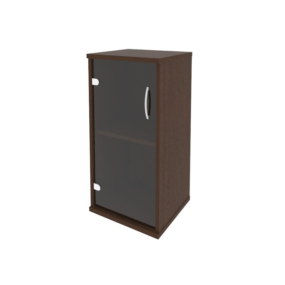 Шкаф-витрина узкий 2 ур. (левый) 404x365x828