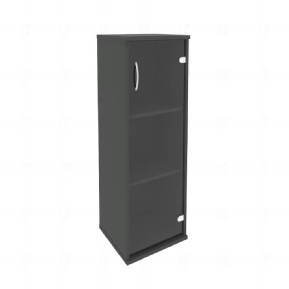 Шкаф-витрина узкий 3 ур. (правый) 404x365x1215