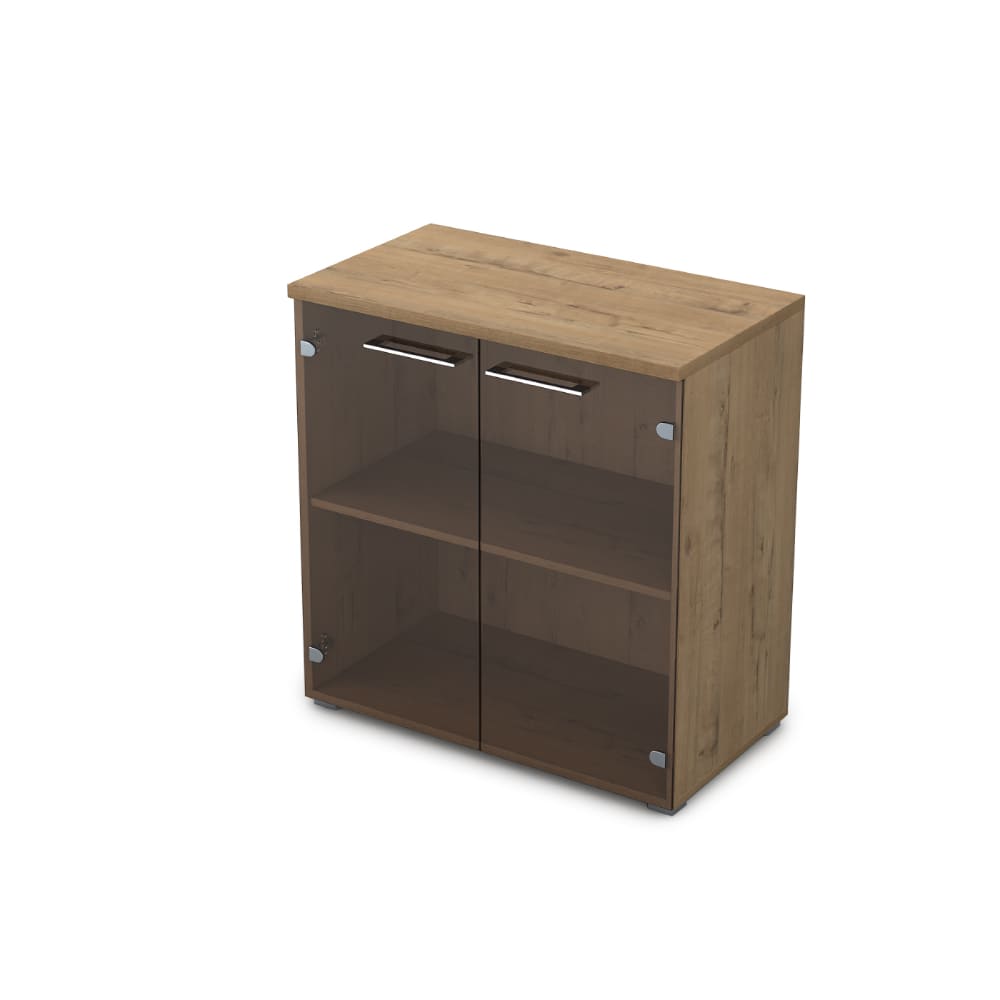 Шкаф-витрина низкий 800x450x845 бронза