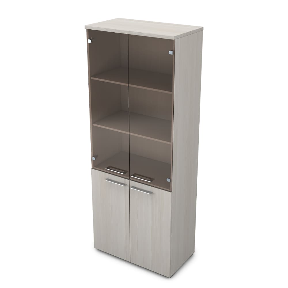 Шкаф-витрина высокий 800x450x2045 бронза