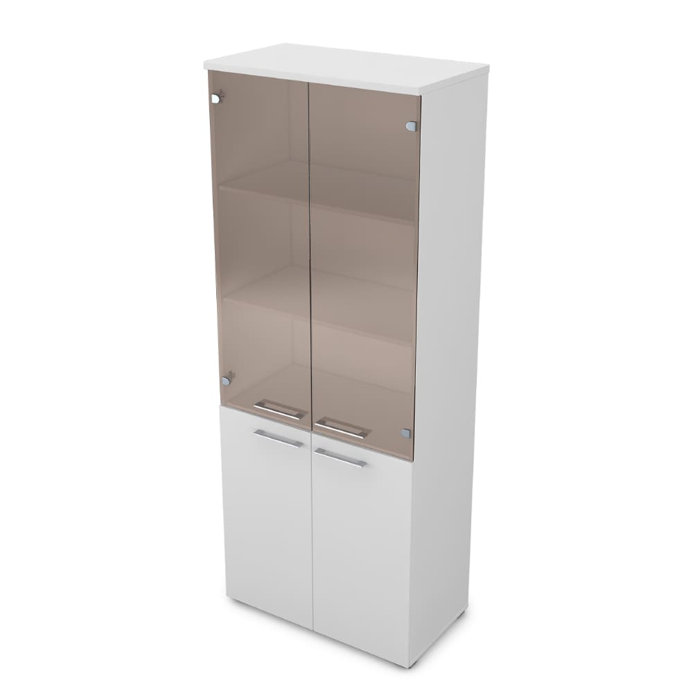 Шкаф-витрина высокий 800x450x2045 бронза