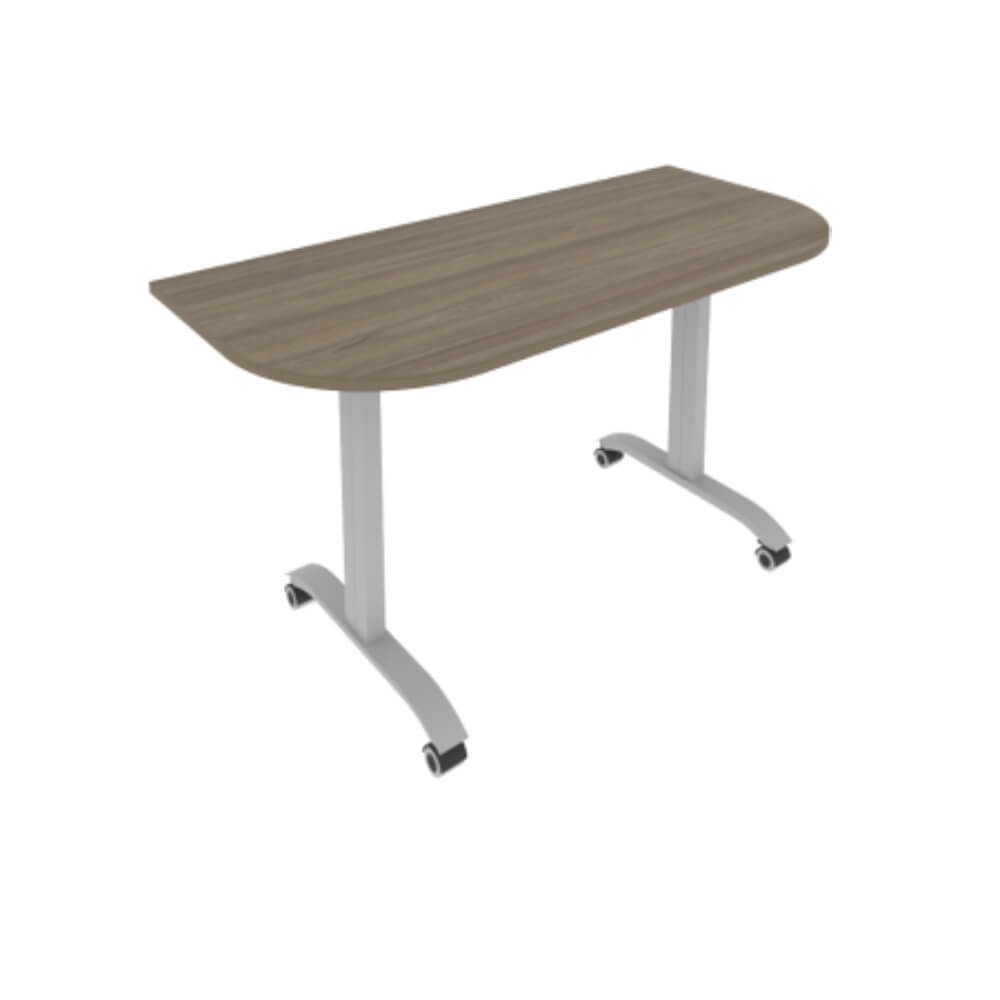 Стол радиусный складной мобильный 1400x650x757