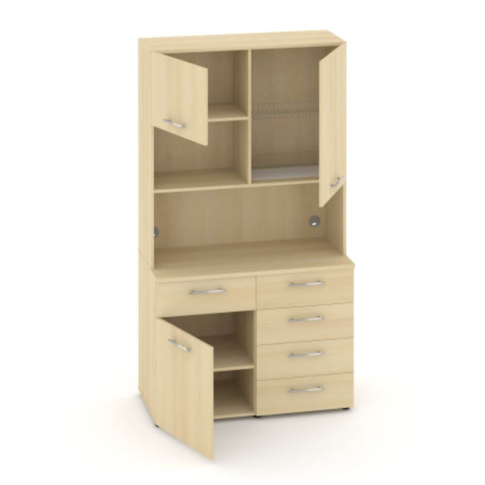 Офисная мини-кухня  Вариант №10 1200x600/420x2175