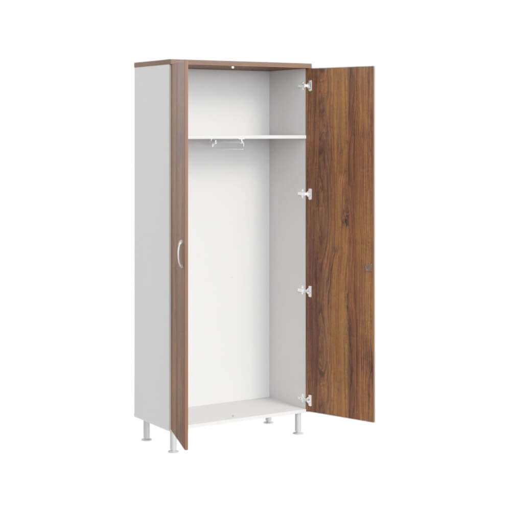 Гардероб с выдвижной вешалкой,з/с ДВП  (без опор) 900x430x1950