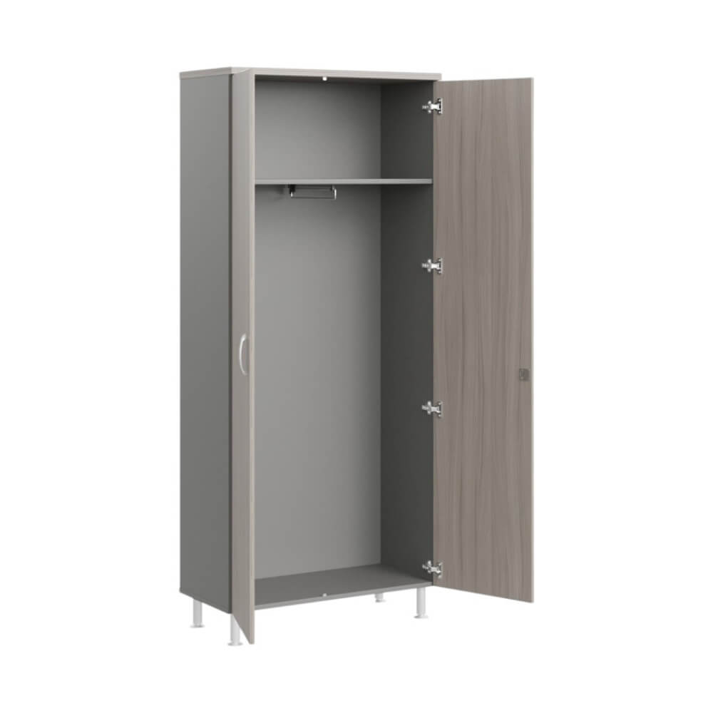 Гардероб с выдвижной вешалкой,з/с ДВП  (без опор) 900x430x1950