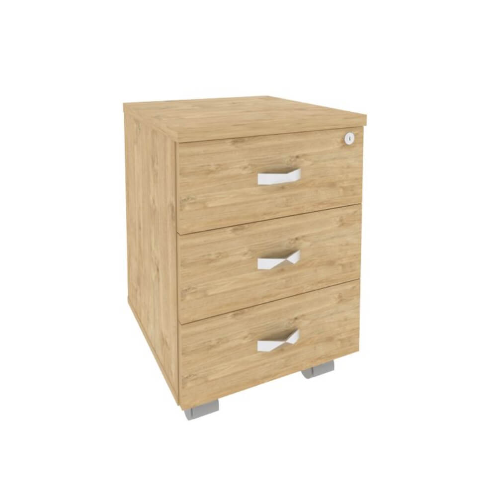 Тумба мобильная 3 ящ. 432x460x611