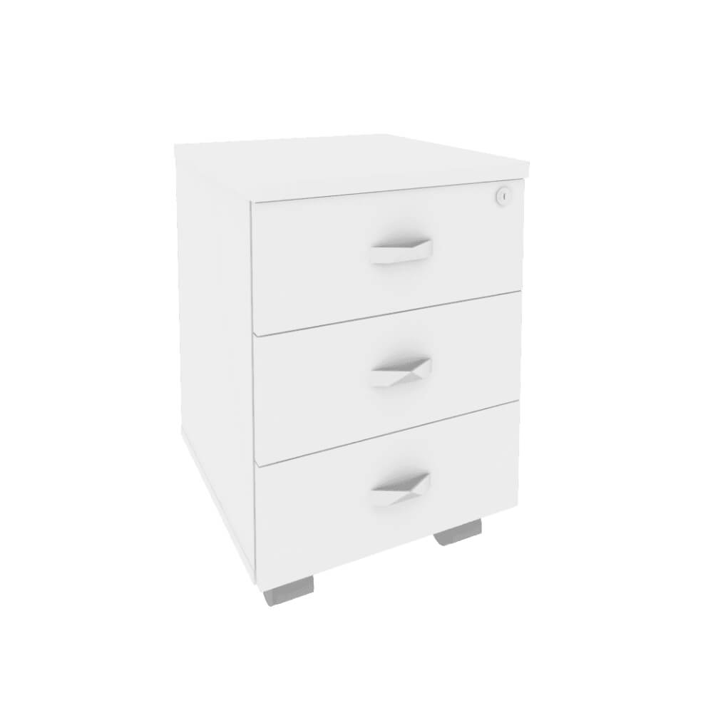 Тумба мобильная 3 ящ. 432x460x611