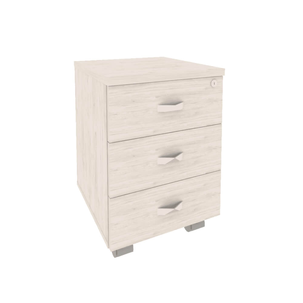 Тумба мобильная 3 ящ. 432x460x611