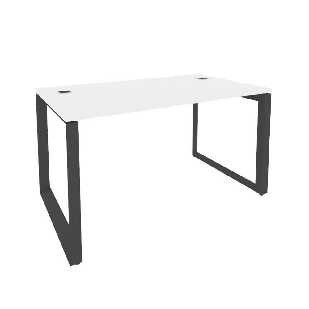 Стол руководителя на О-обр. м/к антрацит 1380x800x750