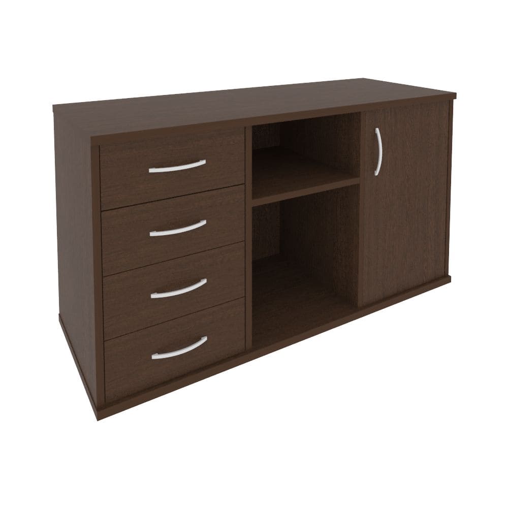 Тумба сервисная под оргтехнику 4 ящ. 1192x450x667