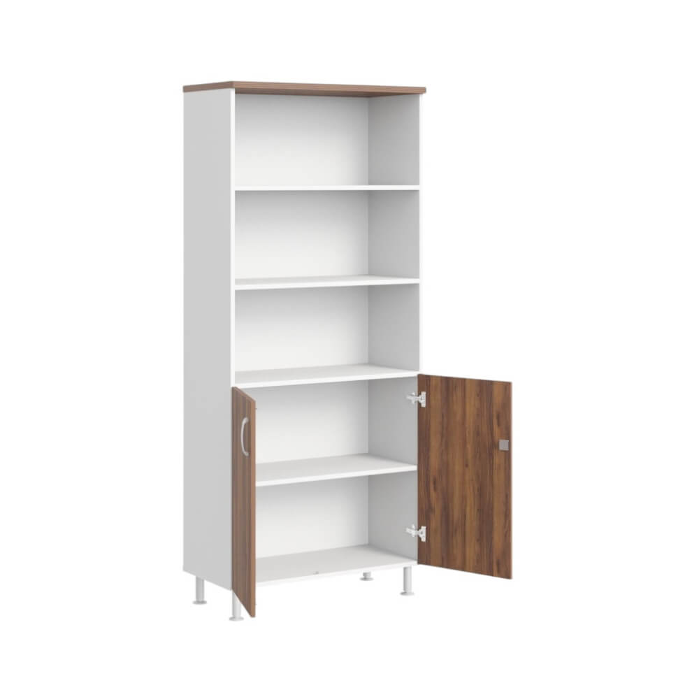 Стеллаж широкий полузакрытый 5 ур. з/с ДВП (без опор) 900x430x1950