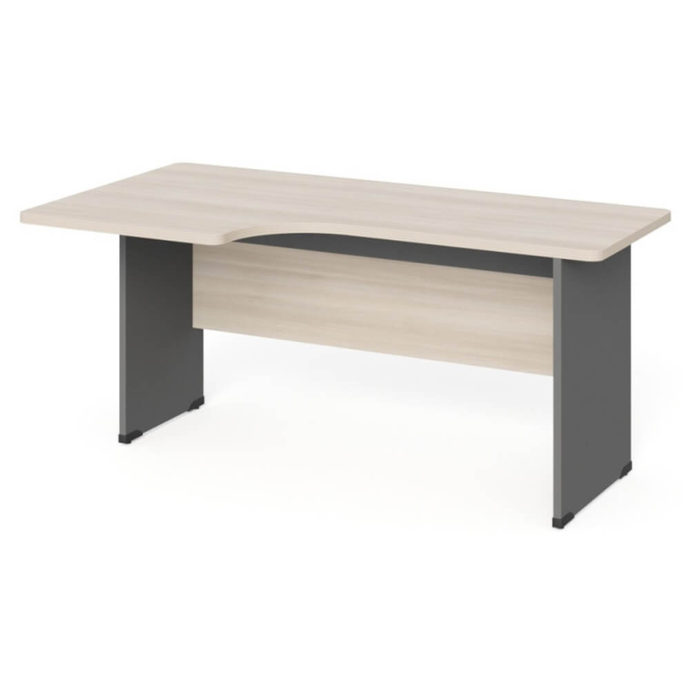 Стол угловой эргономичный на ЛДСП каркасе левый 1400x950x740