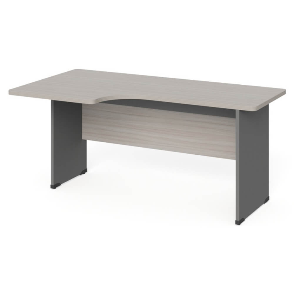 Стол угловой эргономичный на ЛДСП каркасе левый 1400x950x740