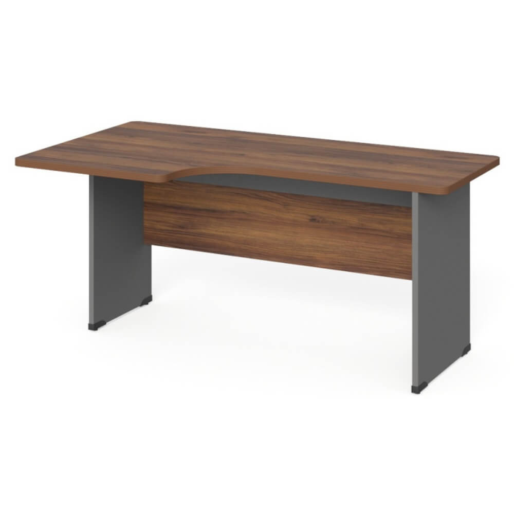 Стол угловой эргономичный на ЛДСП каркасе левый 1400x950x740