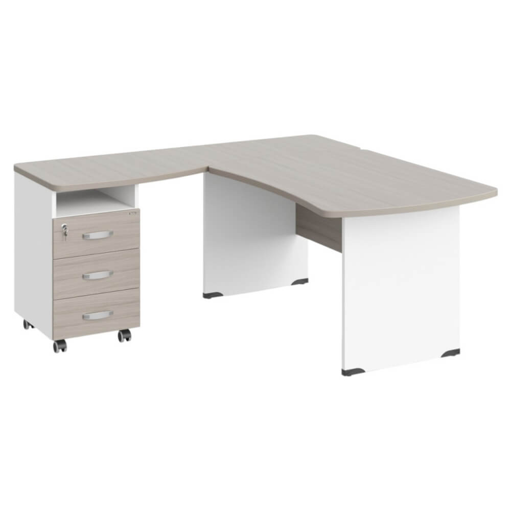 Угловое рабочее место левое 1600x1600x740