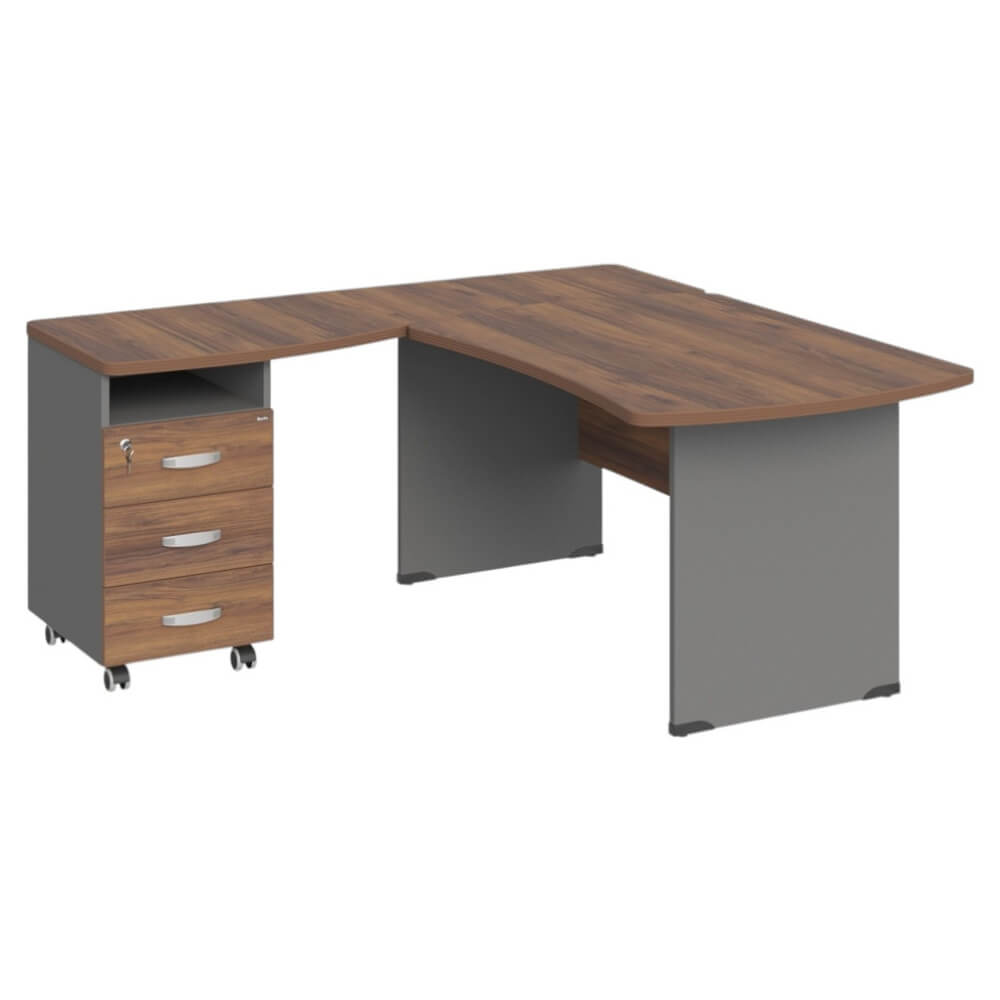 Угловое рабочее место левое 1600x1600x740