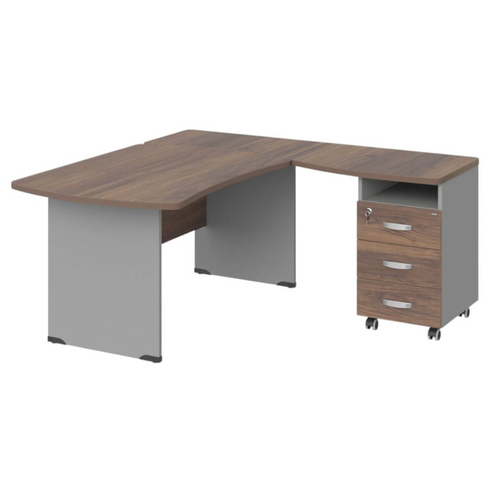 Угловое рабочее место правое 1600x1600x740