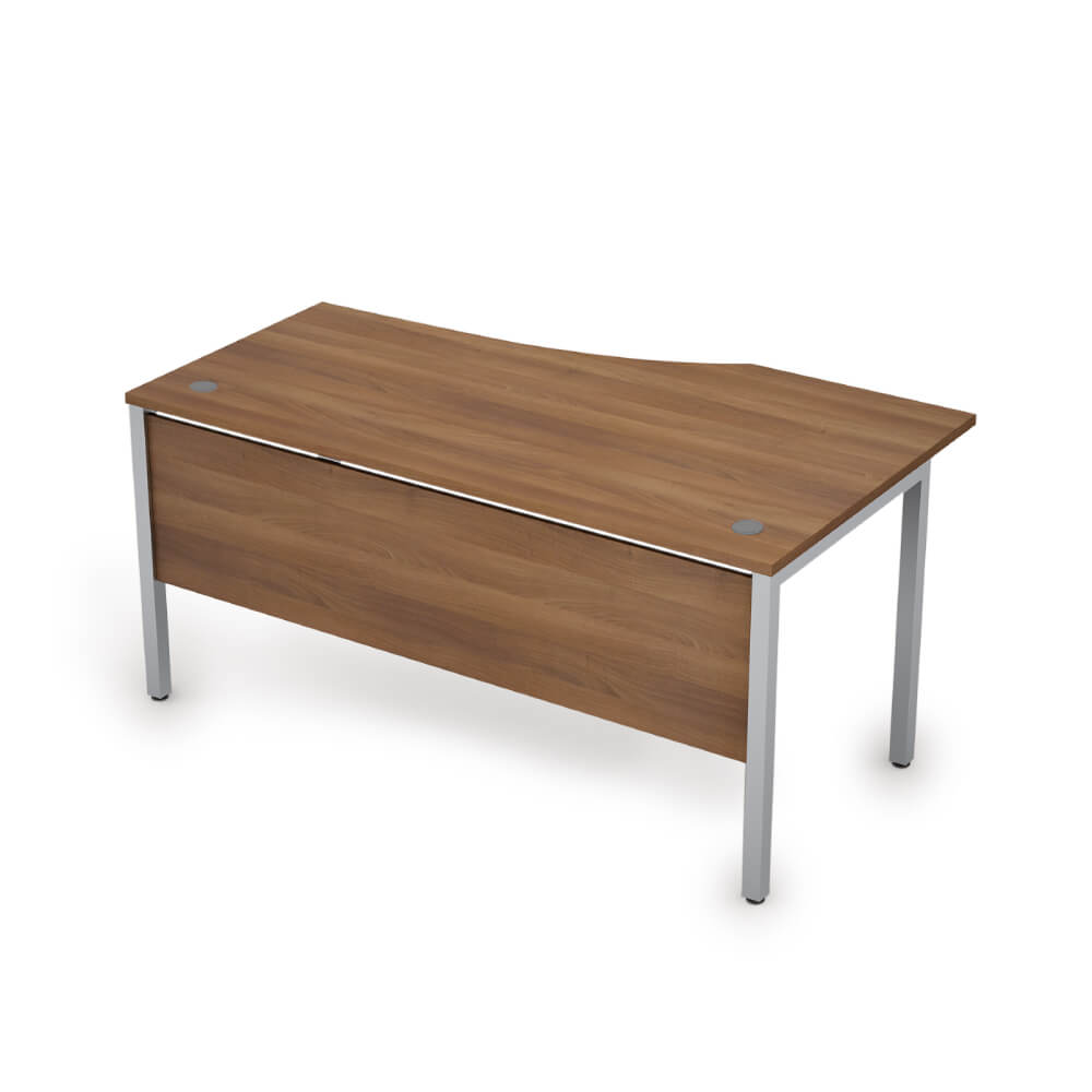 Стол эргоном. левый с экраном из ЛДСП 1600x900x750