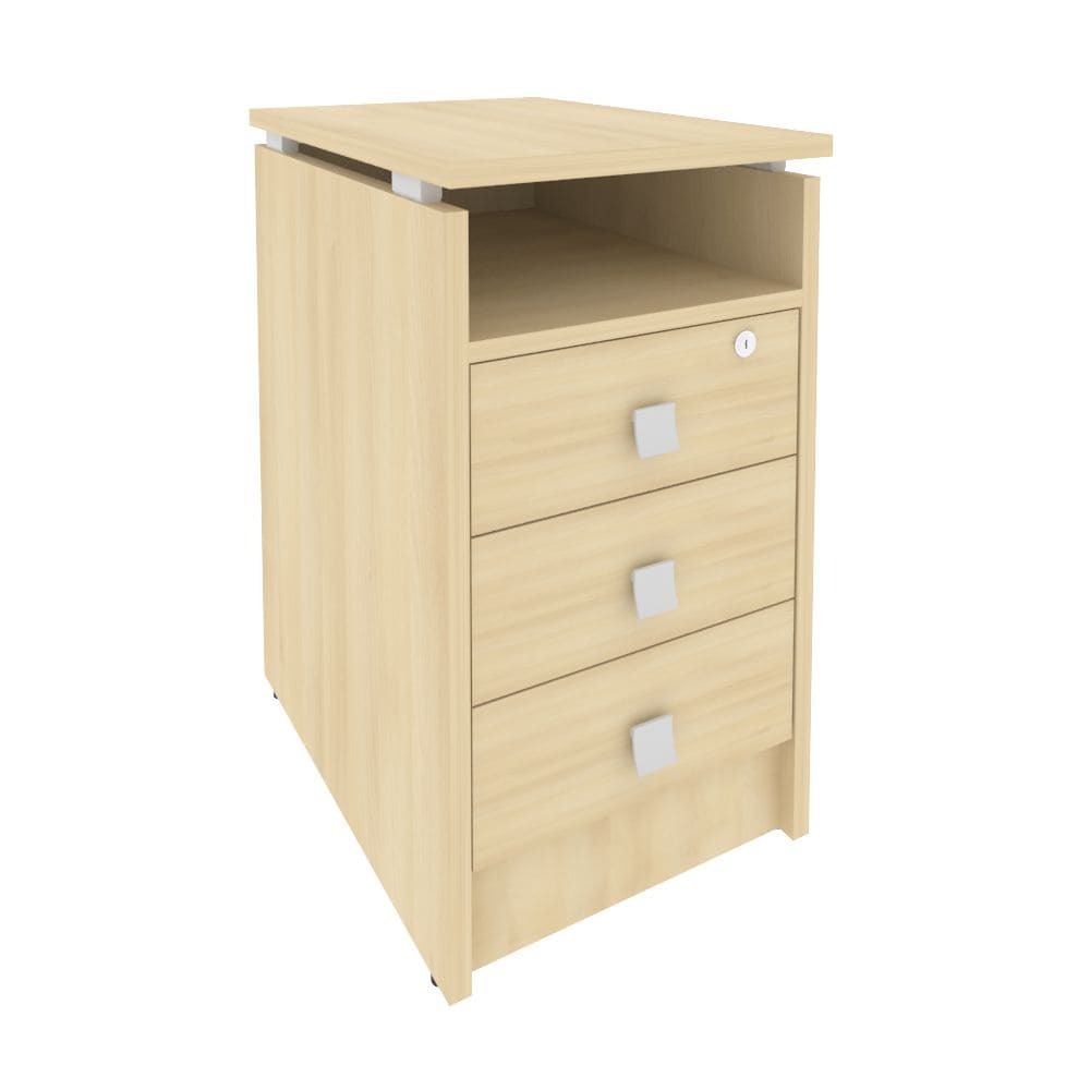 Тумба приставная 3 ящ. с фолдингом 420x600x750