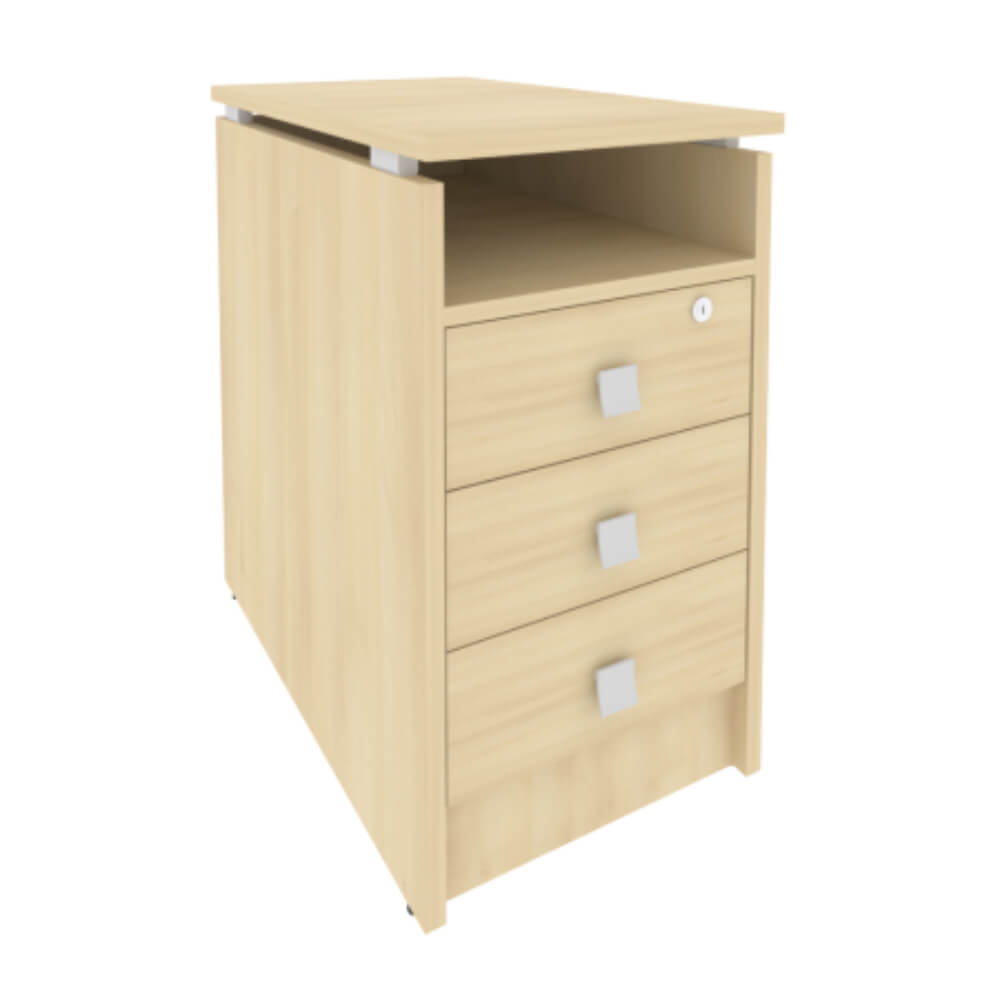 Тумба приставная 3 ящ. с фолдингом 420x720x750