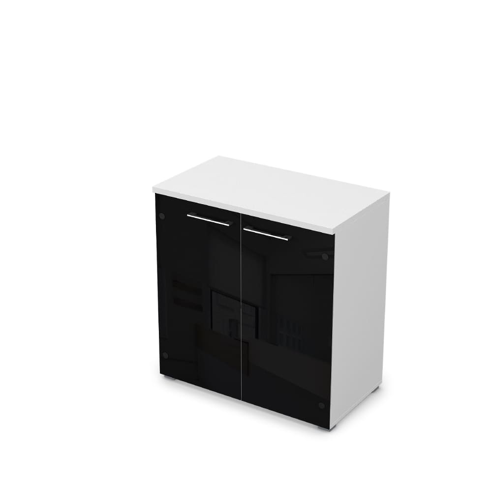 Шкаф-витрина низкий 800x450x845 глянец