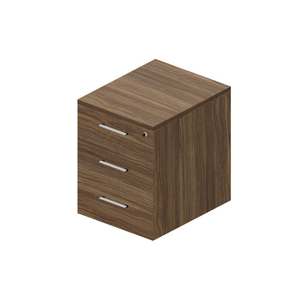 Модуль с 3-мя ящиками для опорной сервисной тумбы 430x530x555