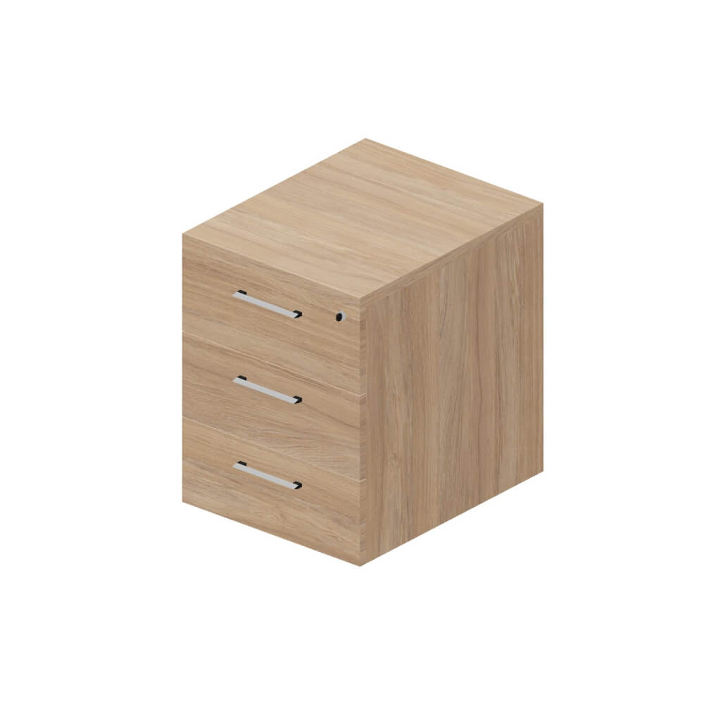 Модуль с 3-мя ящиками для опорной сервисной тумбы 430x530x555