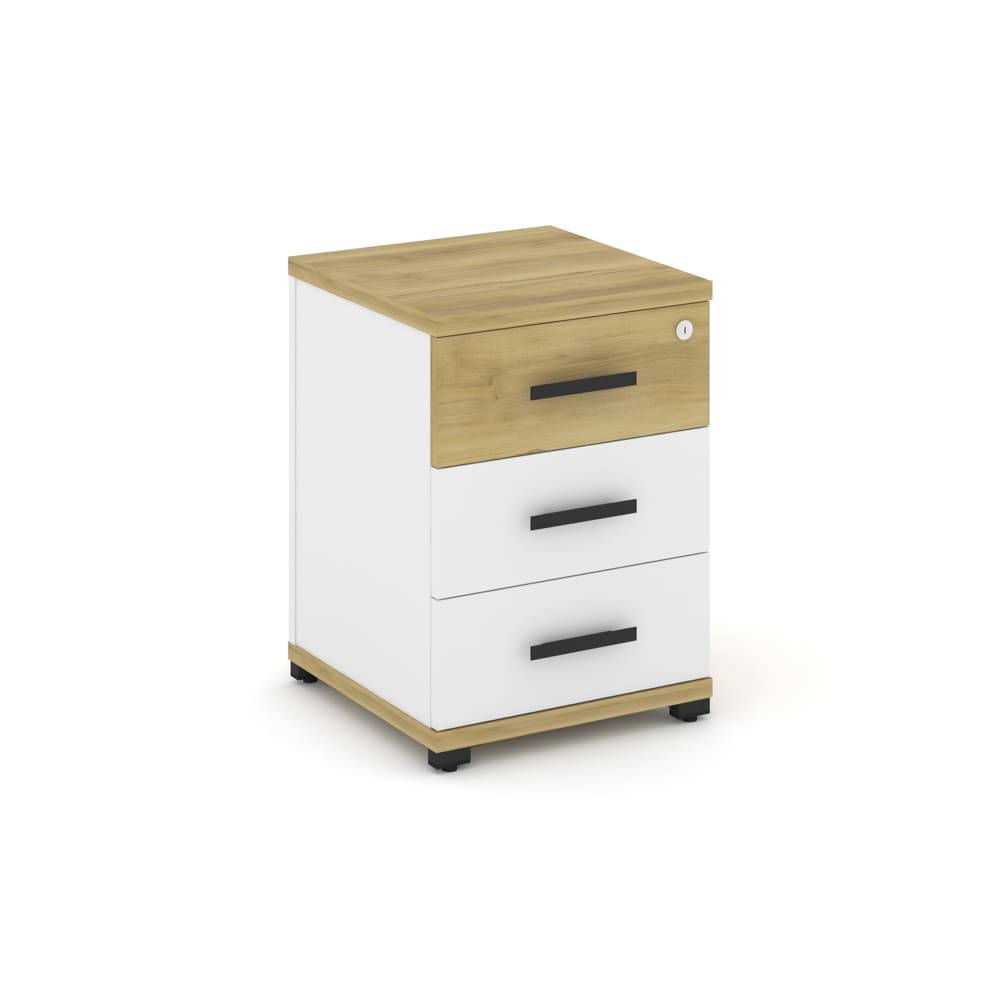 Тумба опорная/приставная 3 ящ. 420x420x583