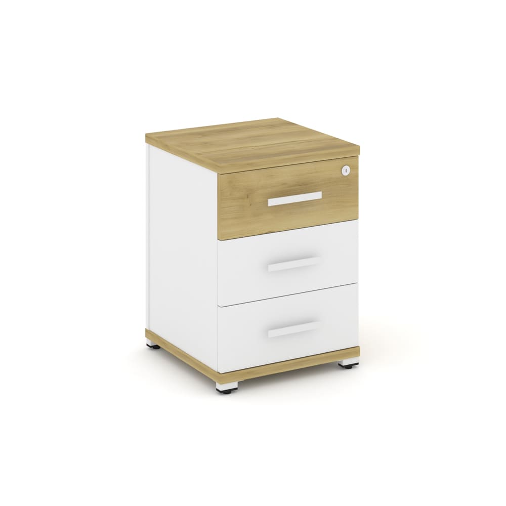 Тумба опорная/приставная 3 ящ. 420x420x583