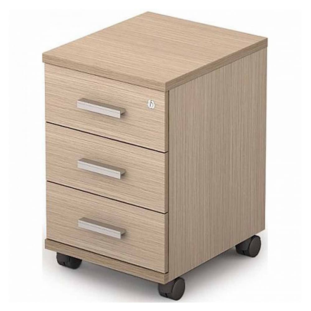 Тумба подкатная 3 ящ. с замком 394x454x586