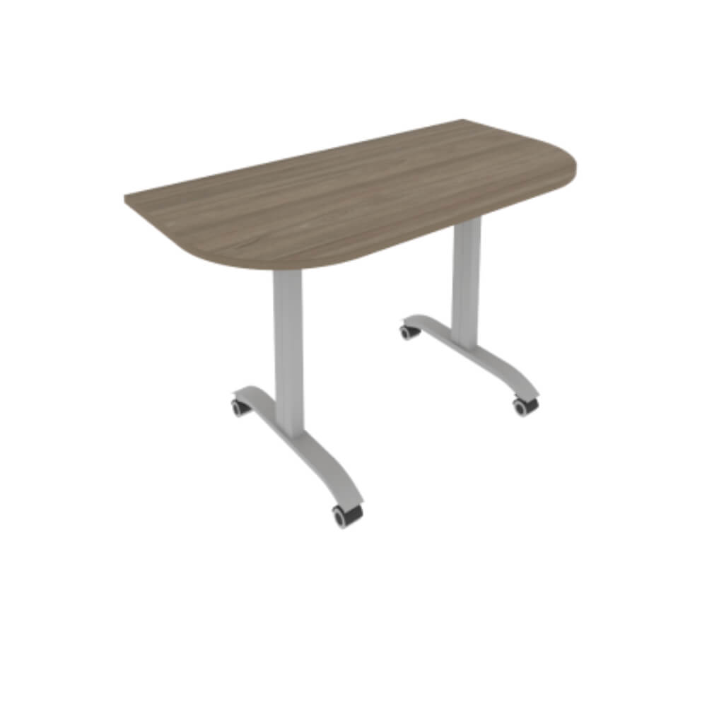 Стол радиусный складной мобильный 1300x650x757