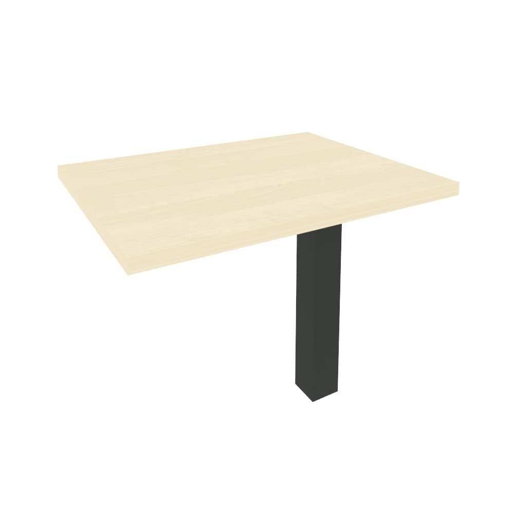 Брифинг-приставка для прямого стола (антрацит металл) 900x700x765