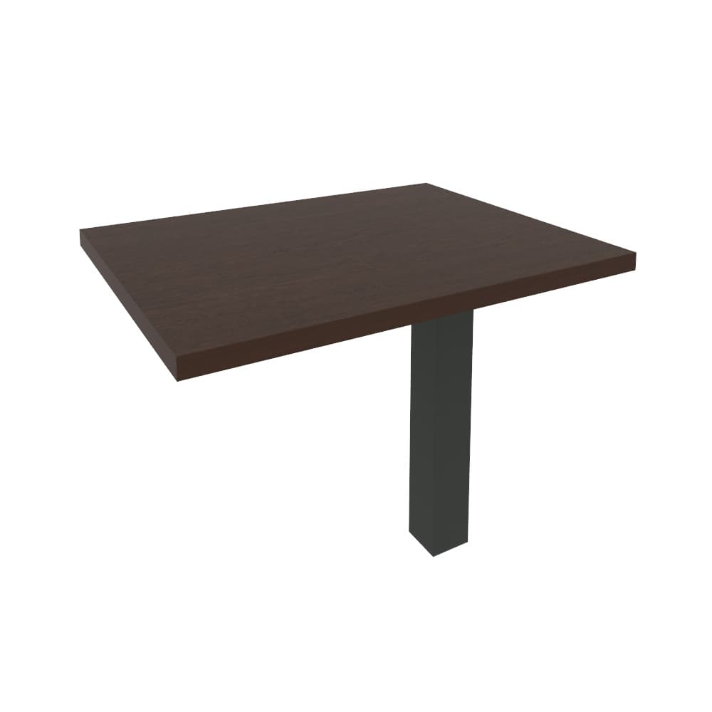 Брифинг-приставка для прямого стола (антрацит металл) 900x700x765