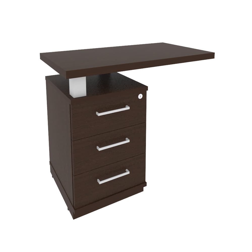 Тумба приставная для прямого стола (левая) 900x500x765