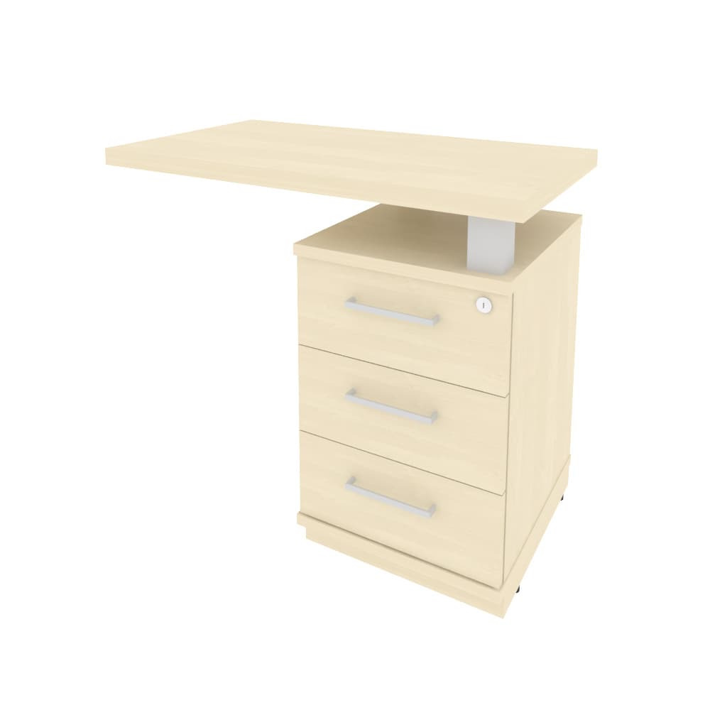 Тумба приставная для прямого стола (правая) 900x500x765