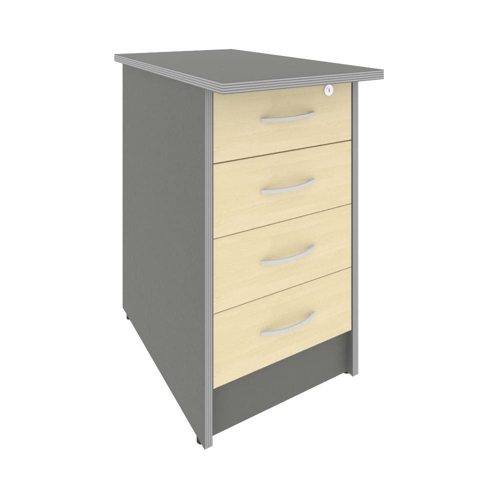 Тумба приставная 4 ящ. 412x720x750 