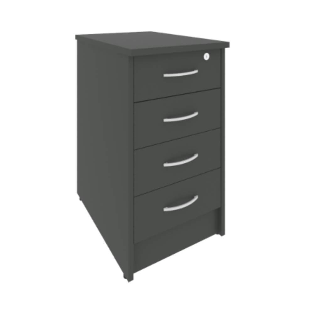 Тумба приставная 4 ящ. 412x600x750 