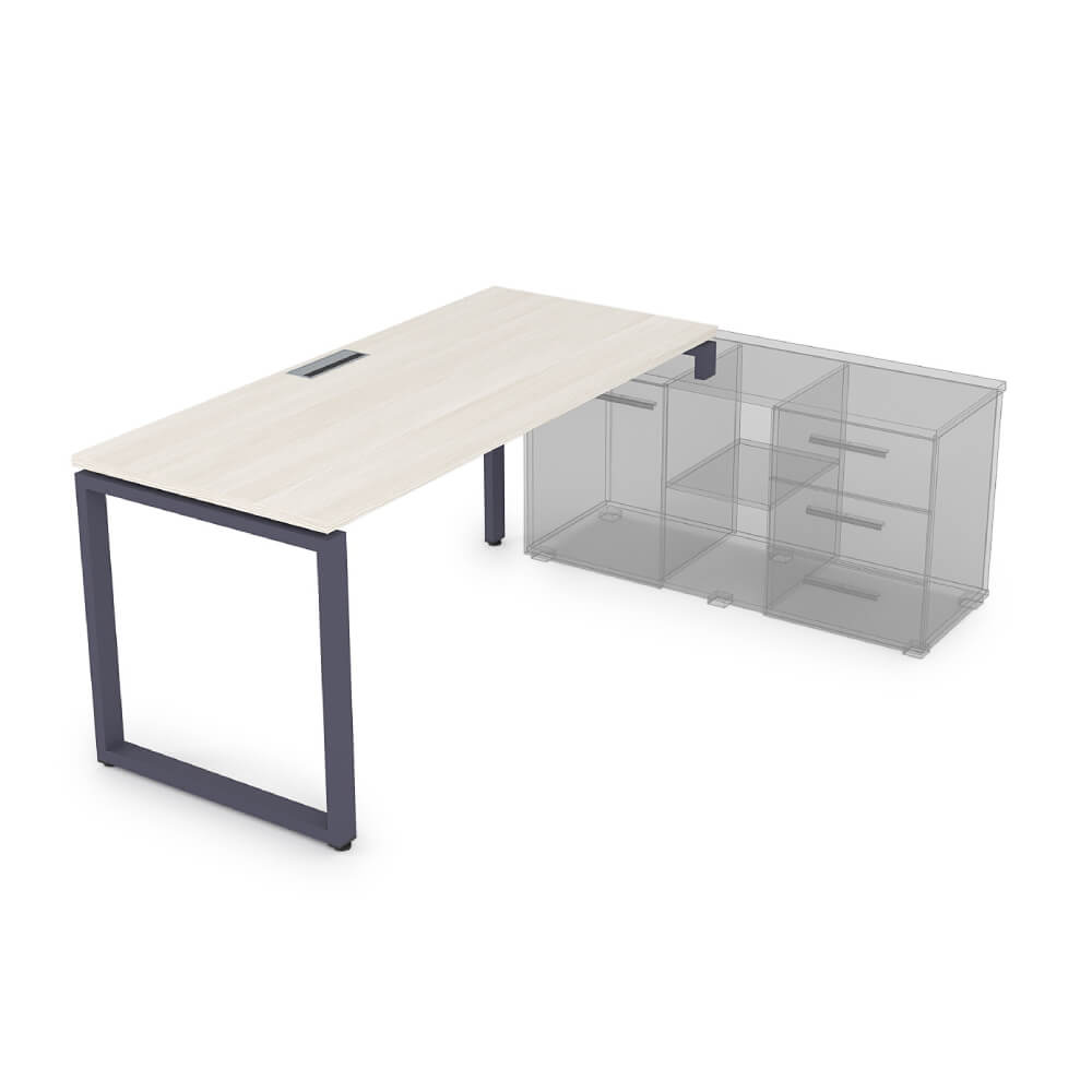 Стол рабочий правый 1800x700x750 (три опоры)