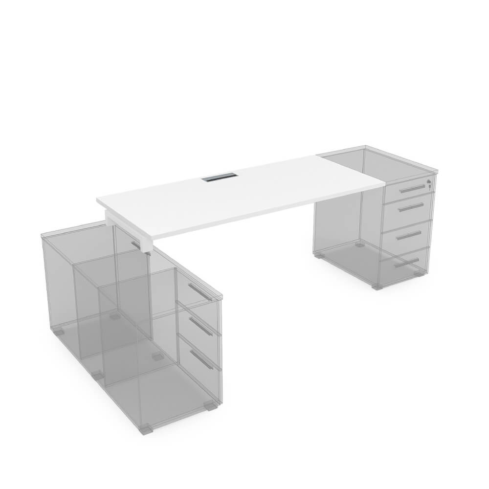 Стол рабочий 1600x700x750 (крепление к тумбе)