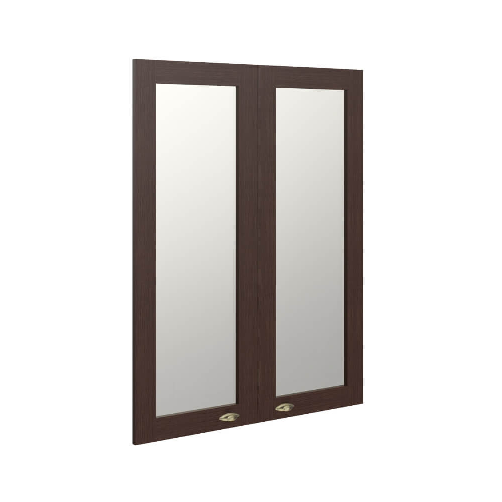 Двери для шкафа стеклянные рамочные (комплект) 880x26x1132