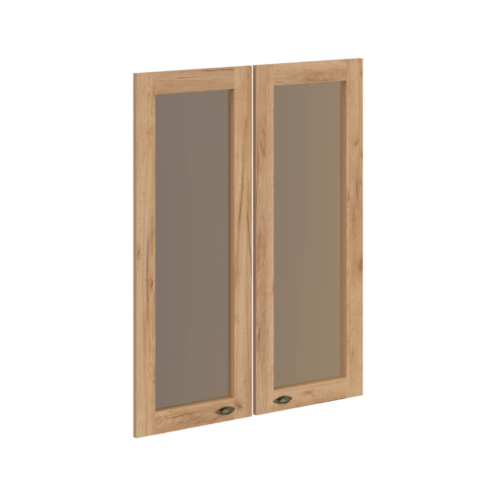 Двери для шкафа стеклянные рамочные (комплект) 880x26x1132