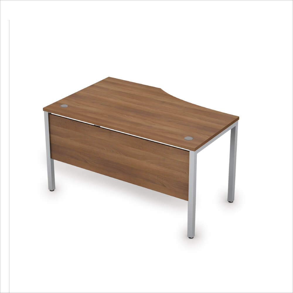 Стол эргоном. правый с экраном из ЛДСП 1400x900x750